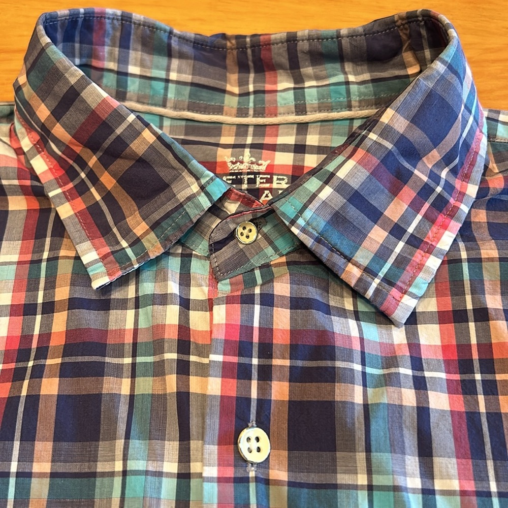 Peter Millar Men’s L Seaside LS Button Down EUC